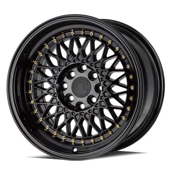 AodHan AH05 Wheels - 4x100/114.3 15x8.0" +20mm Offset - Gloss Black