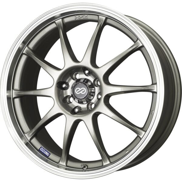 Enkei J10 4x100/4x108 15" Wheels in Silver with a Machined Lip