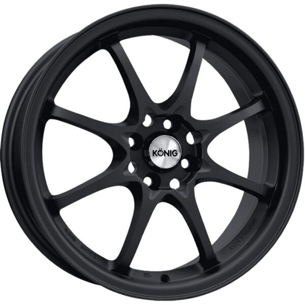 Konig Helium 4x100 Bolt 15" Size Wheels in Matte Black