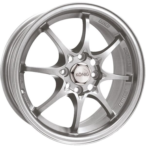 Konig Helium 4x100 Bolt 15" Size Wheels in Silver