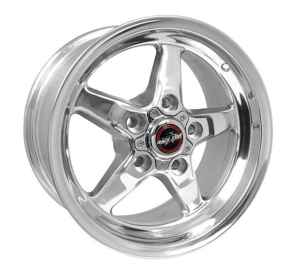 Race Star Drag Star Wheel - 15x8 Size / 5x4.50 Bolt / 3.07 CB / 19 Offset - Polished (92-580150DP)